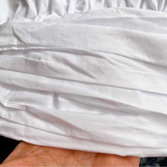 🐚 ZARA WHITE RUCHED CROP TOP! - Picture 9 of 16